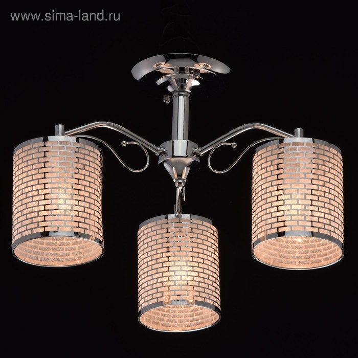

Люстра потолочная "Скарлет" 3x60W E27 хром 48x48x31см