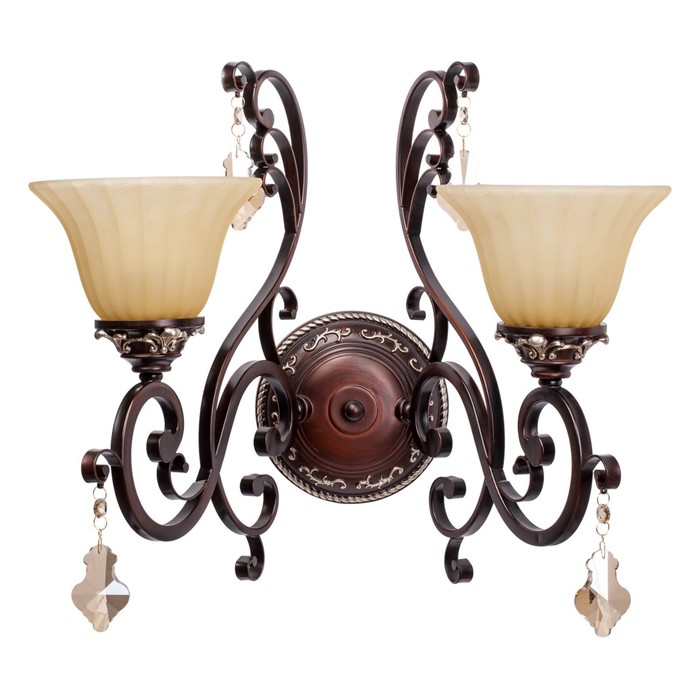 Бра "Лоренцо" 2x60W E27 металлический 42x45x32см