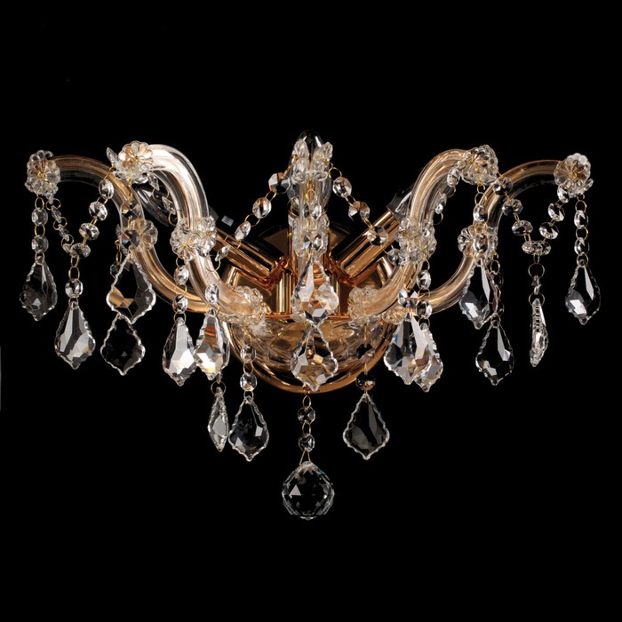 Бра "Луиза" 3x60W E14 золото 28x42x28см