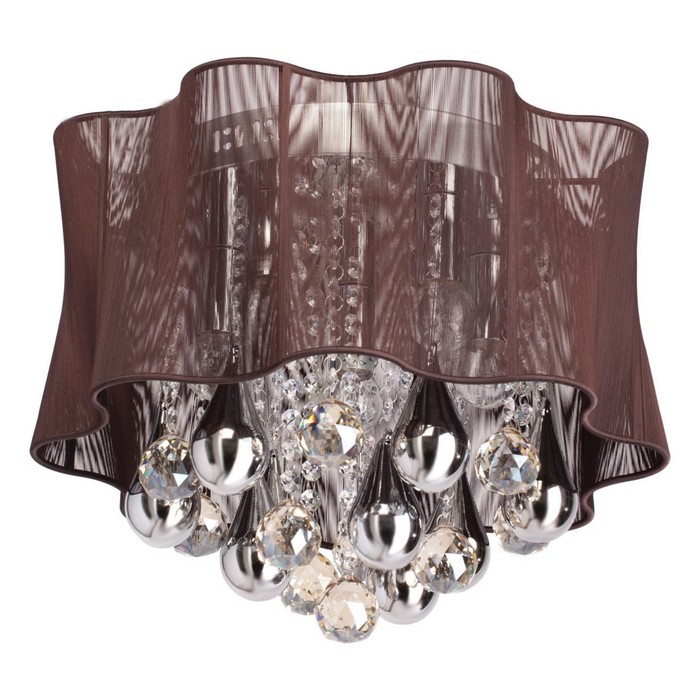 Люстра потолочная "Жаклин" 5x40W E14 хром 40x40x33см