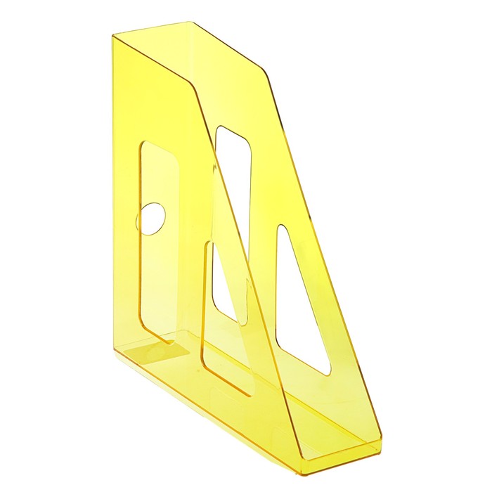 Лоток для бумаг вертикальный "Актив", жёлтый YELLOW