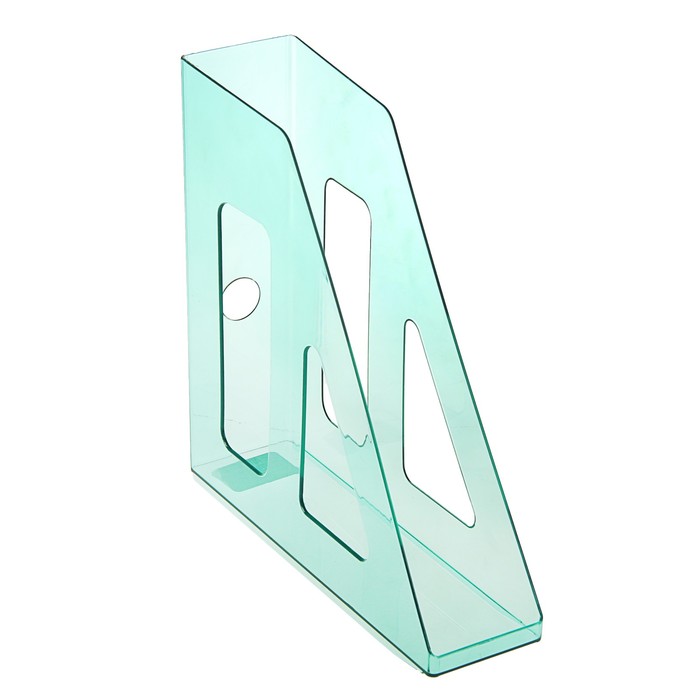 Лоток для бумаг вертикальный "Актив", зелёный GREEN