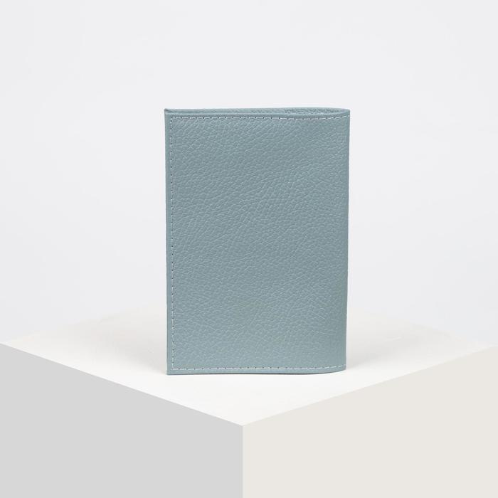 Обложка для паспорта "Герб", флотер, цвет серый