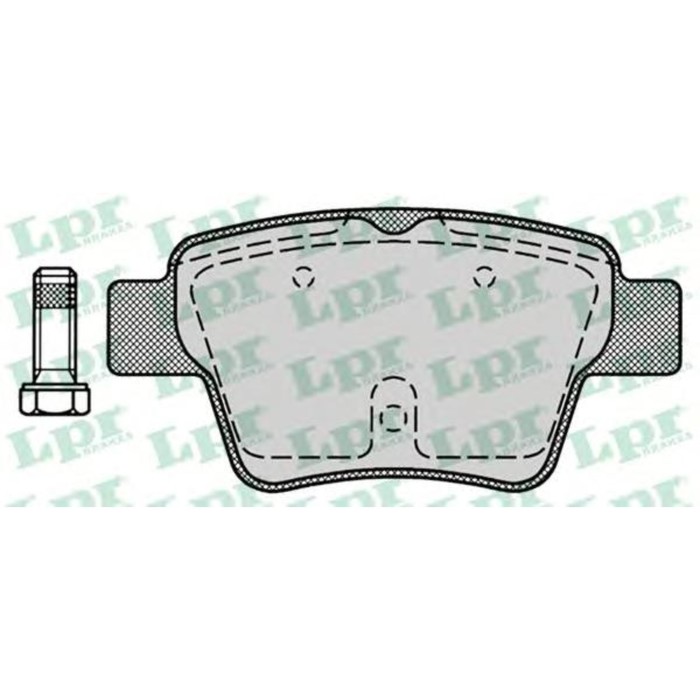 Колодки тормозные дисковые LPR 05P1278