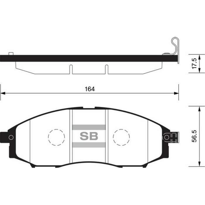 Колодки тормозные дисковые HI-Q SP2078