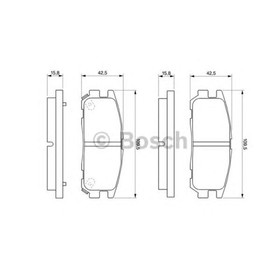 

Колодки тормозные Bosch 0986424367