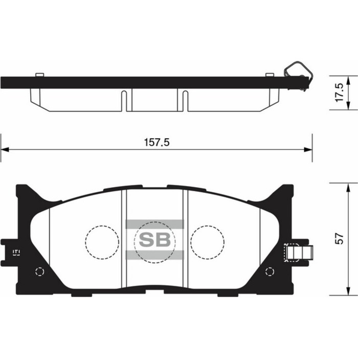 Колодки тормозные дисковые HI-Q SP2080
