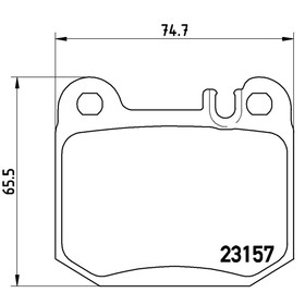 

Колодки тормозные BREMBO P50048