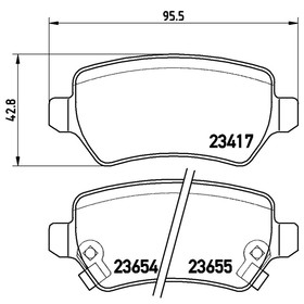 

Колодки тормозные BREMBO P59038