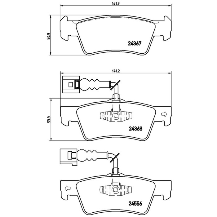 Колодки тормозные BREMBO P85068