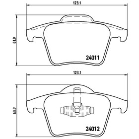 

Колодки тормозные BREMBO P86019