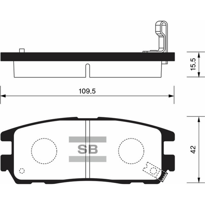 Колодки тормозные дисковые HI-Q SP2089
