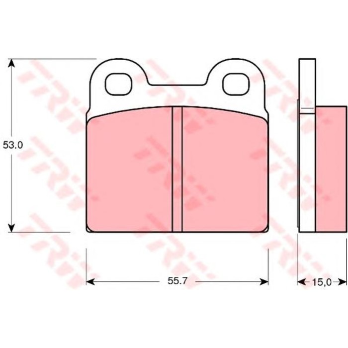 Колодки тормозные TRW GDB102