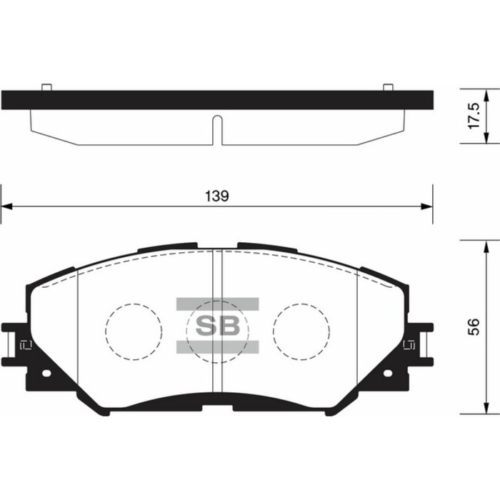 Колодки тормозные дисковые HI-Q SP2093