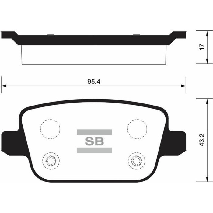 Колодки тормозные дисковые HI-Q SP2101R
