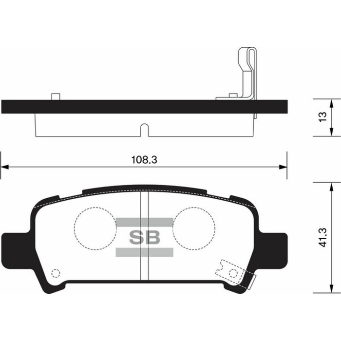 Колодки тормозные дисковые HI-Q SP2120