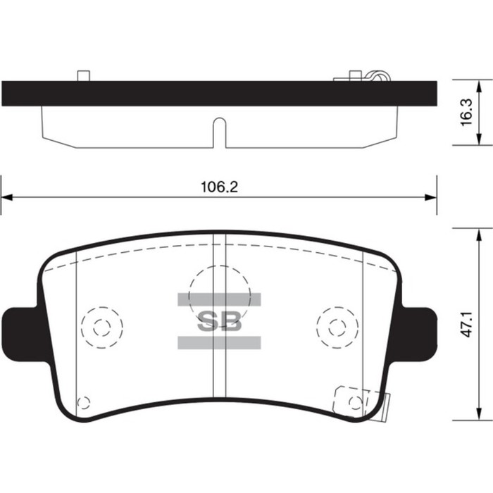 Колодки тормозные дисковые HI-Q SP2135
