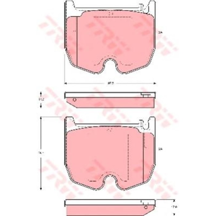Колодки томрозные  TRW GDB1541