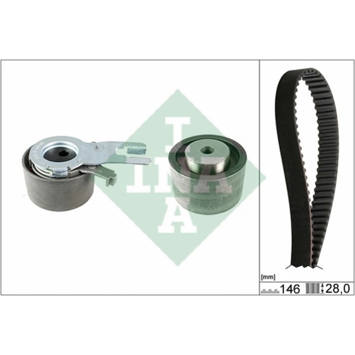 Ремень ГРМ, комплект INA 530042110