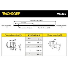 

Амортизатор багажника MONROE ML5132
