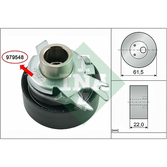 Ролик натяжной ремня ГРМ INA 531052530