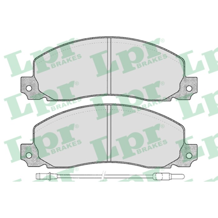Колодки тормозные дисковые LPR 05P278