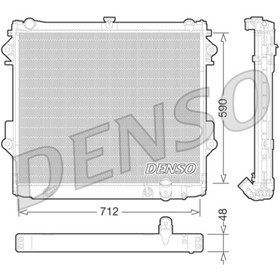 

Радиатор охлаждения двигателя Denso DRM50074