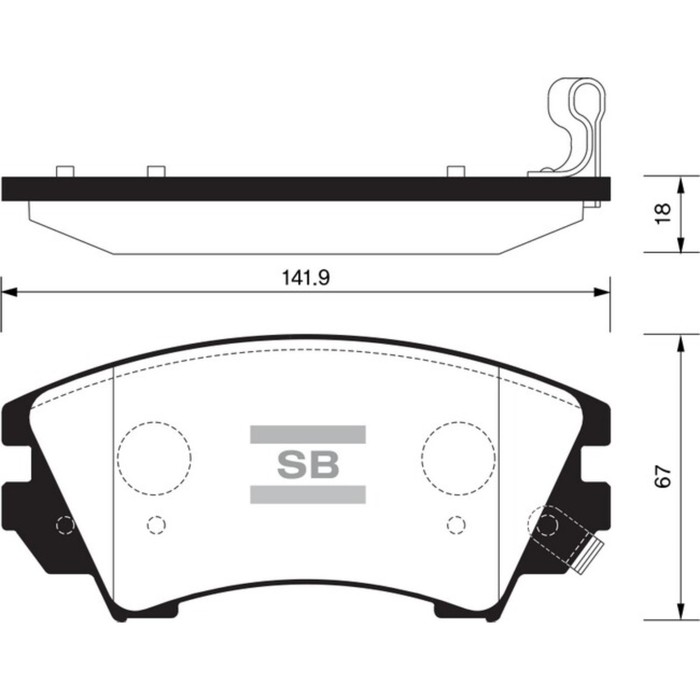 Колодки тормозные дисковые HI-Q SP2175