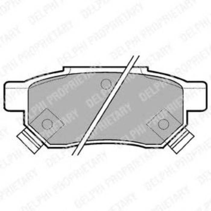 Колодки тормозные DELPHI LP625