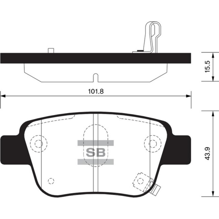 Колодки тормозные дисковые HI-Q SP2184