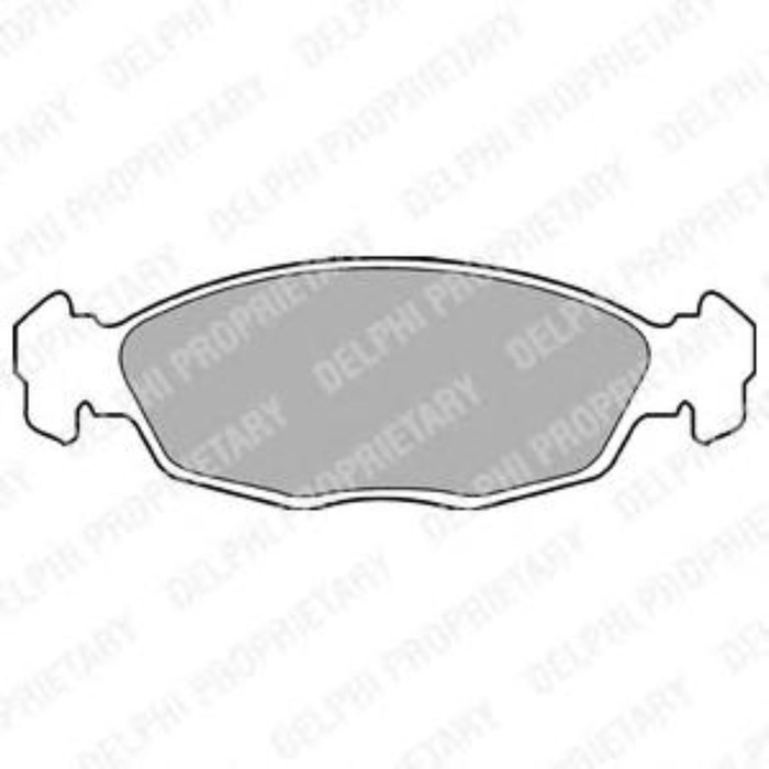 Колодки тормозные DELPHI LP702