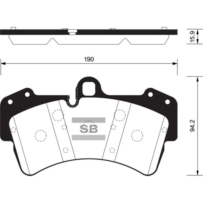 Колодки тормозные дисковые HI-Q SP2197