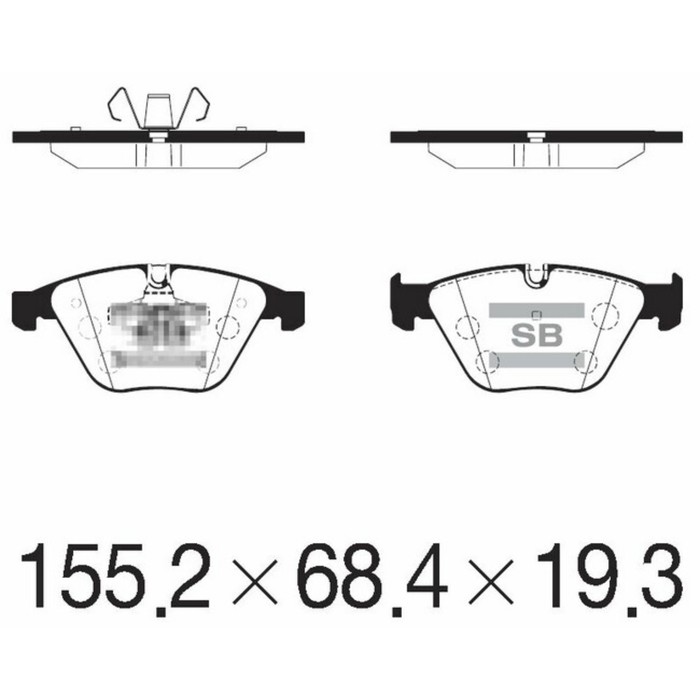 Колодки тормозные дисковые HI-Q SP2210