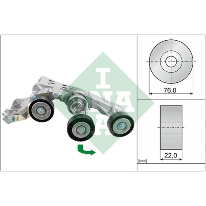 Ролик приводного ремня INA 534033810