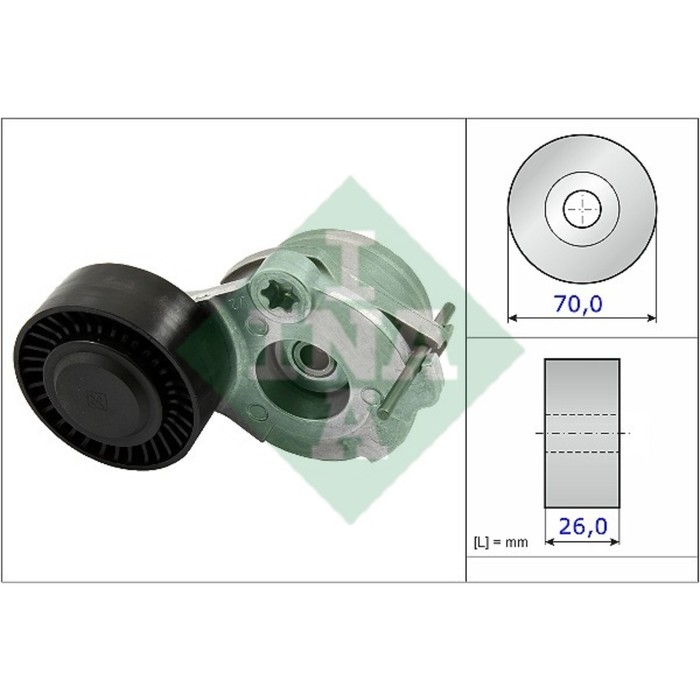 Ролик приводного ремня INA 534047010
