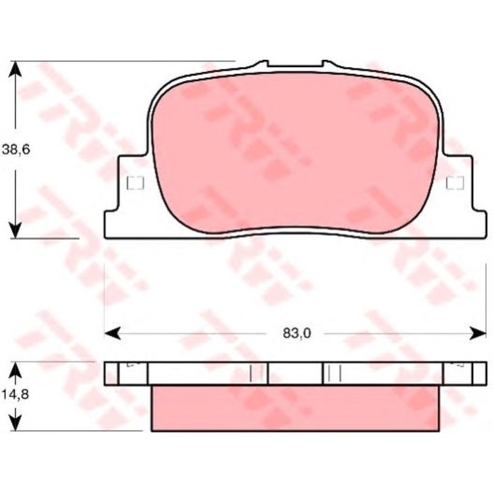 Колодки тормозные  TRW GDB3278