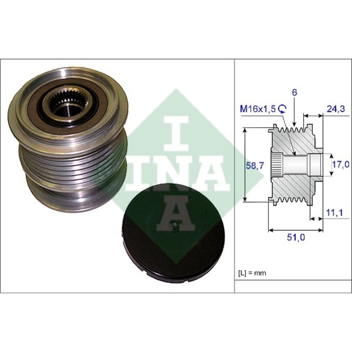 Ролик приводного ремня INA 535020010