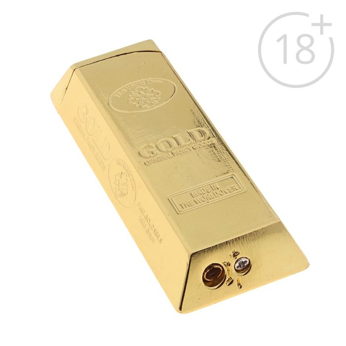 Зажигалка "Золотой слиток" пьезо, газ