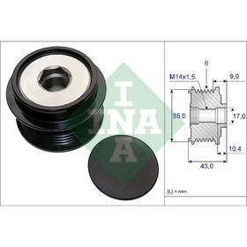 

Шкив генератора INA 535020810