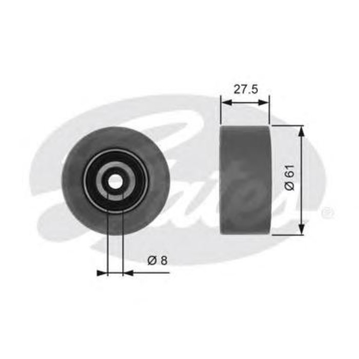 Ролик натяжной ремня ГРМ GATES T42151