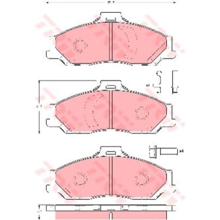 Колодки тормозные TRW GDB3353