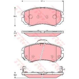

Колодки томрозные TRW GDB3386