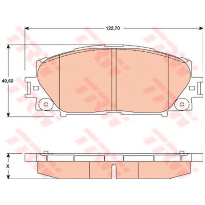 Колодки томрозные  TRW GDB3459