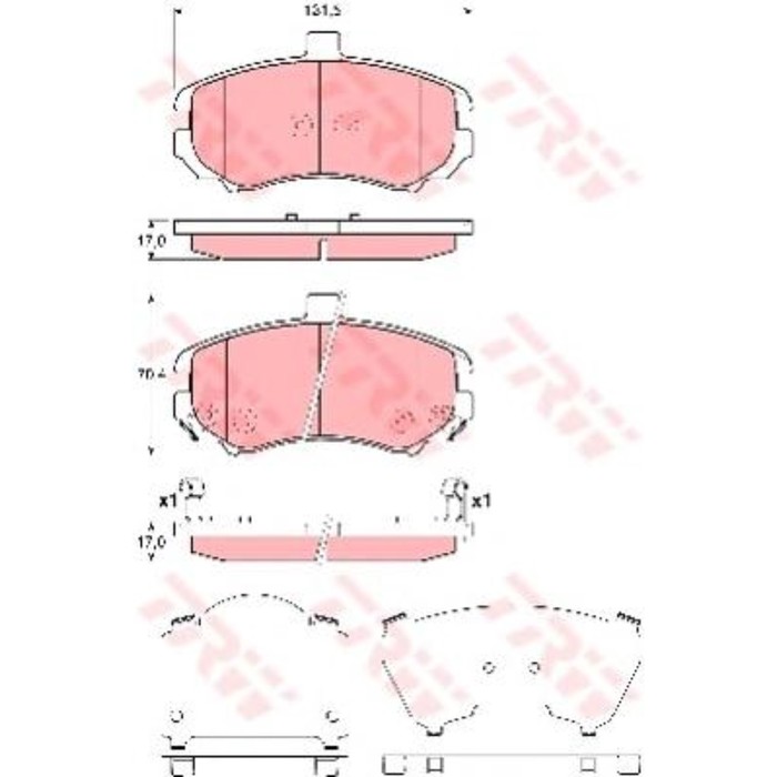 Колодки томрозные  TRW GDB3431