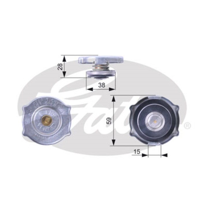 Крышка радиатора Gates RC135