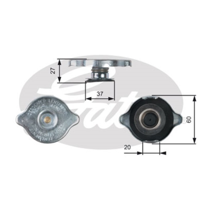 Крышка радиатора Gates RC217