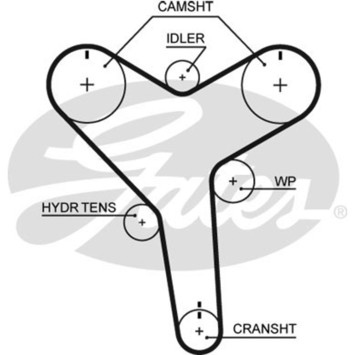 Ремень ГРМ Gates T257