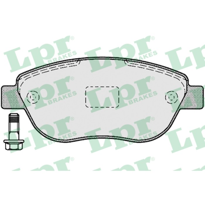 Колодки тормозные дисковые, комплект LPR 05P1192