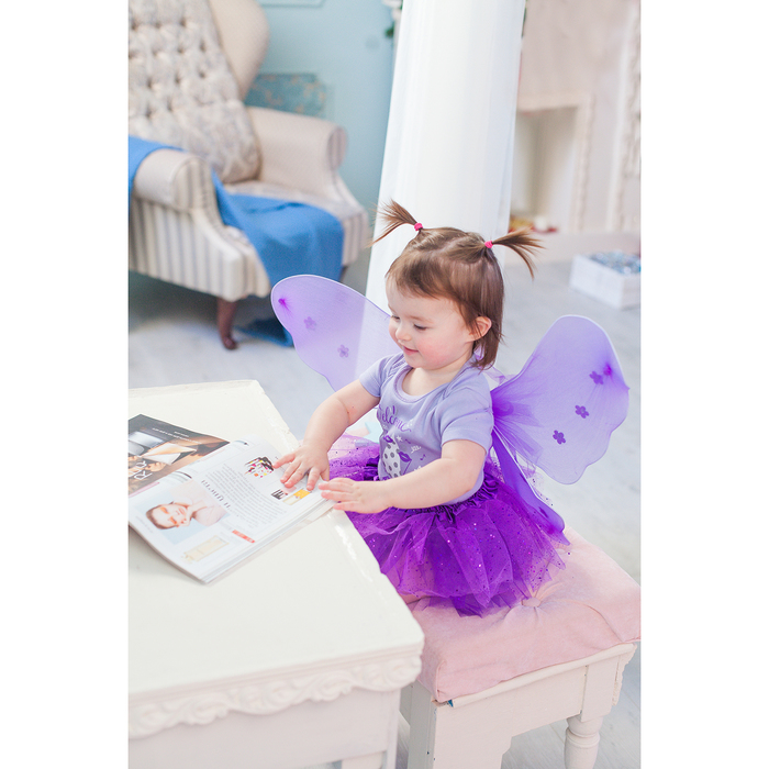 Набор детский Крошка Я "Welcome to party" юбка и боди, рост 62-68 см (3-6 мес)