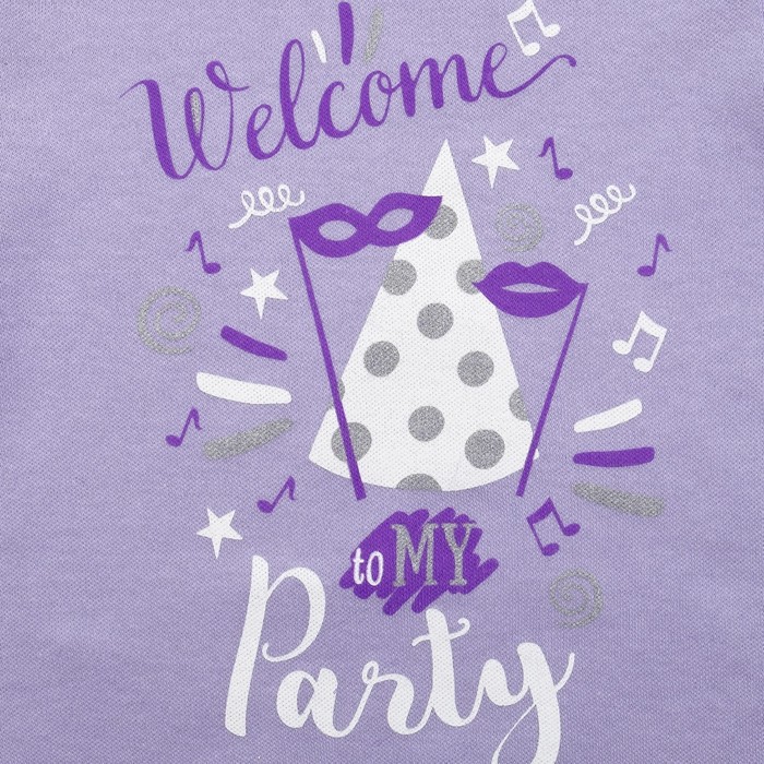 Набор детский Крошка Я "Welcome to party" юбка и боди, рост 62-68 см (3-6 мес)